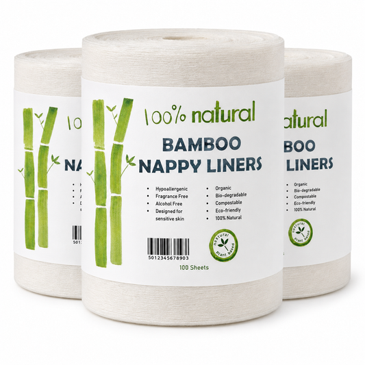 100% Bamboo Disposable Nappy Liners – 300 or 600 Pack